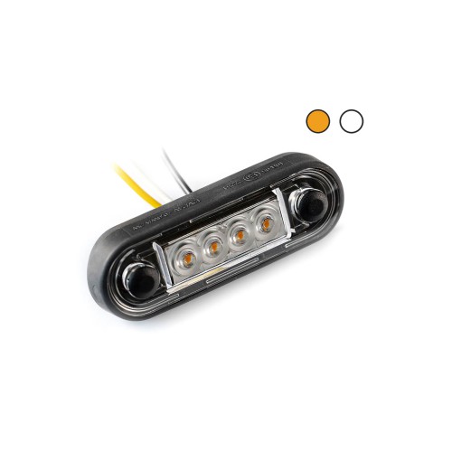 PILOTO LED LUZ DUAL BLANCO/AMBAR 12/24V FRISTOM FT-073 BZ LED